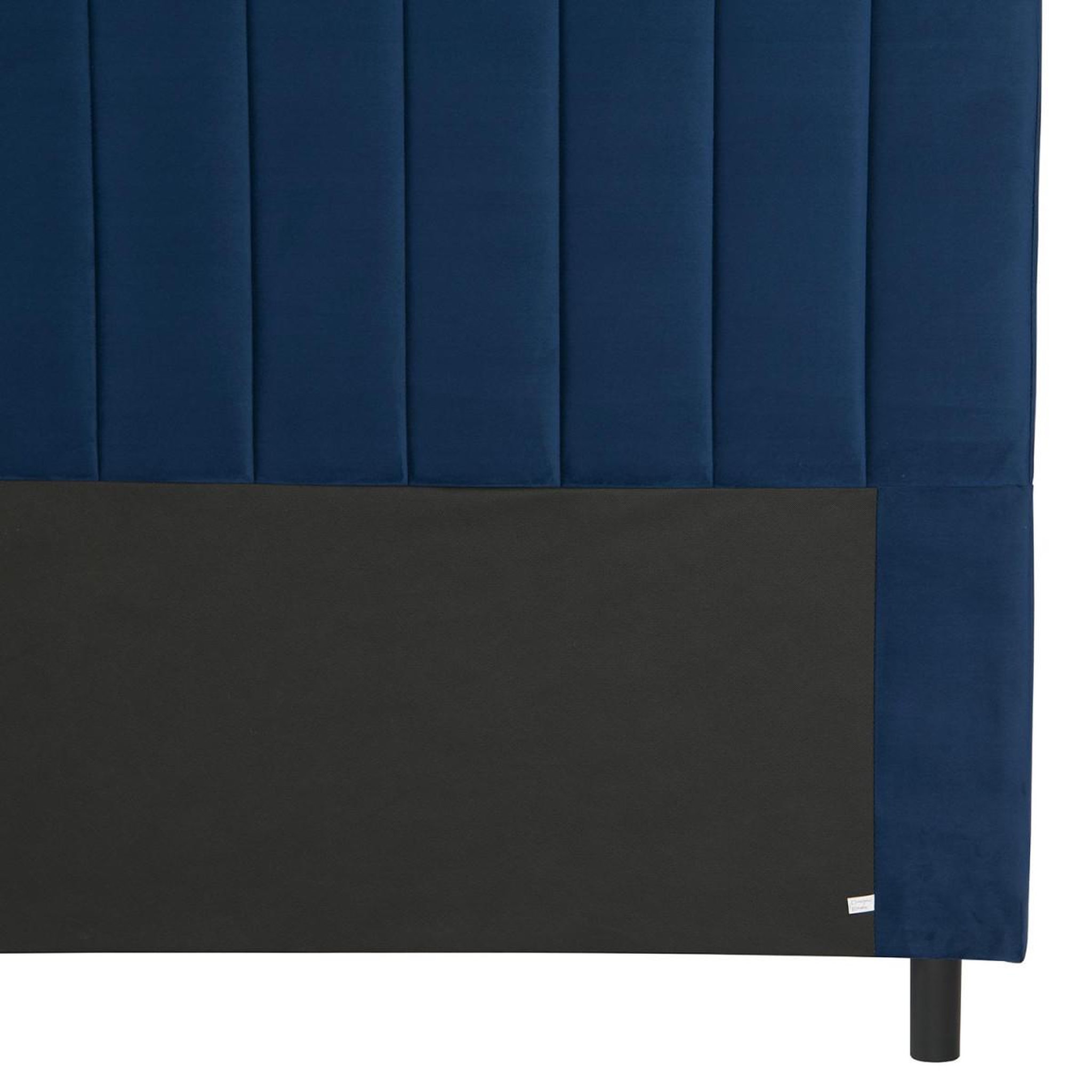 Voir la diapositive 5 : Paris Prix Tête de lit en velours design  kenty  160cm bleu