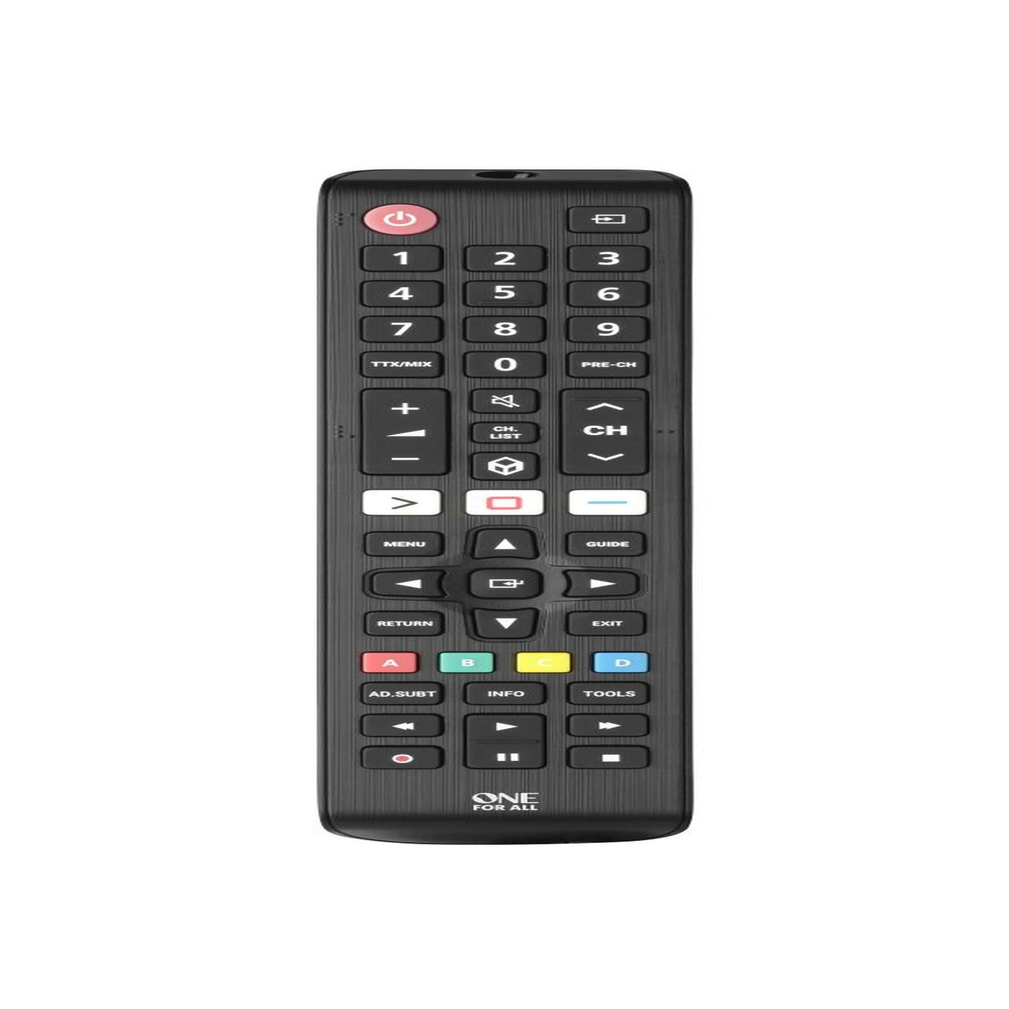 One For All One For All TV Replacement Remotes URC4910 télécommande IR Wireless Appuyez sur les boutons
