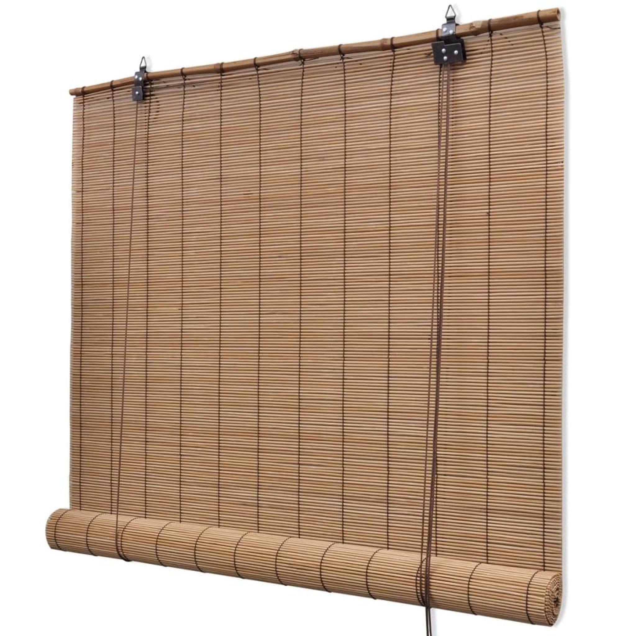 Voir la diapositive 3 : VIDAXL Stores roulants en bambou 2 pcs 100x160 cm marron