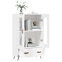 Voir la diapositive 4 : VIDAXL Buffet haut blanc 69,5x31x115 cm bois d'ingenierie