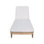 Voir la diapositive 2 : SWEEEK Bain de soleil bois d'acacia multi positions avec coussin naturel - Zenya