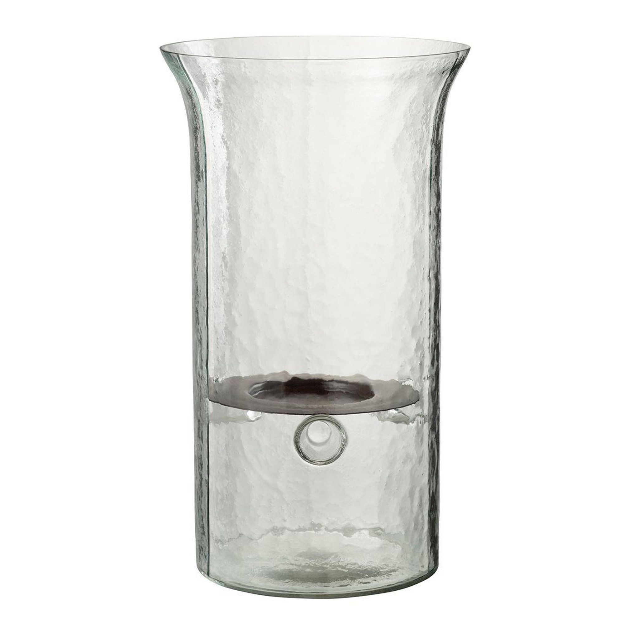 J-LINE Bougeoir en verre  flou  32cm transparent