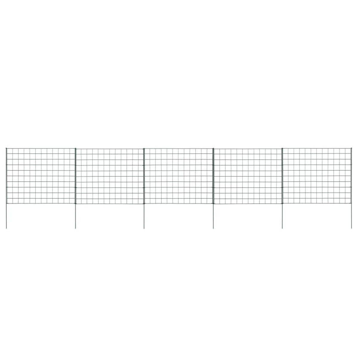 VIDAXL Ensemble de cloture de jardin 77,5x64 cm vert