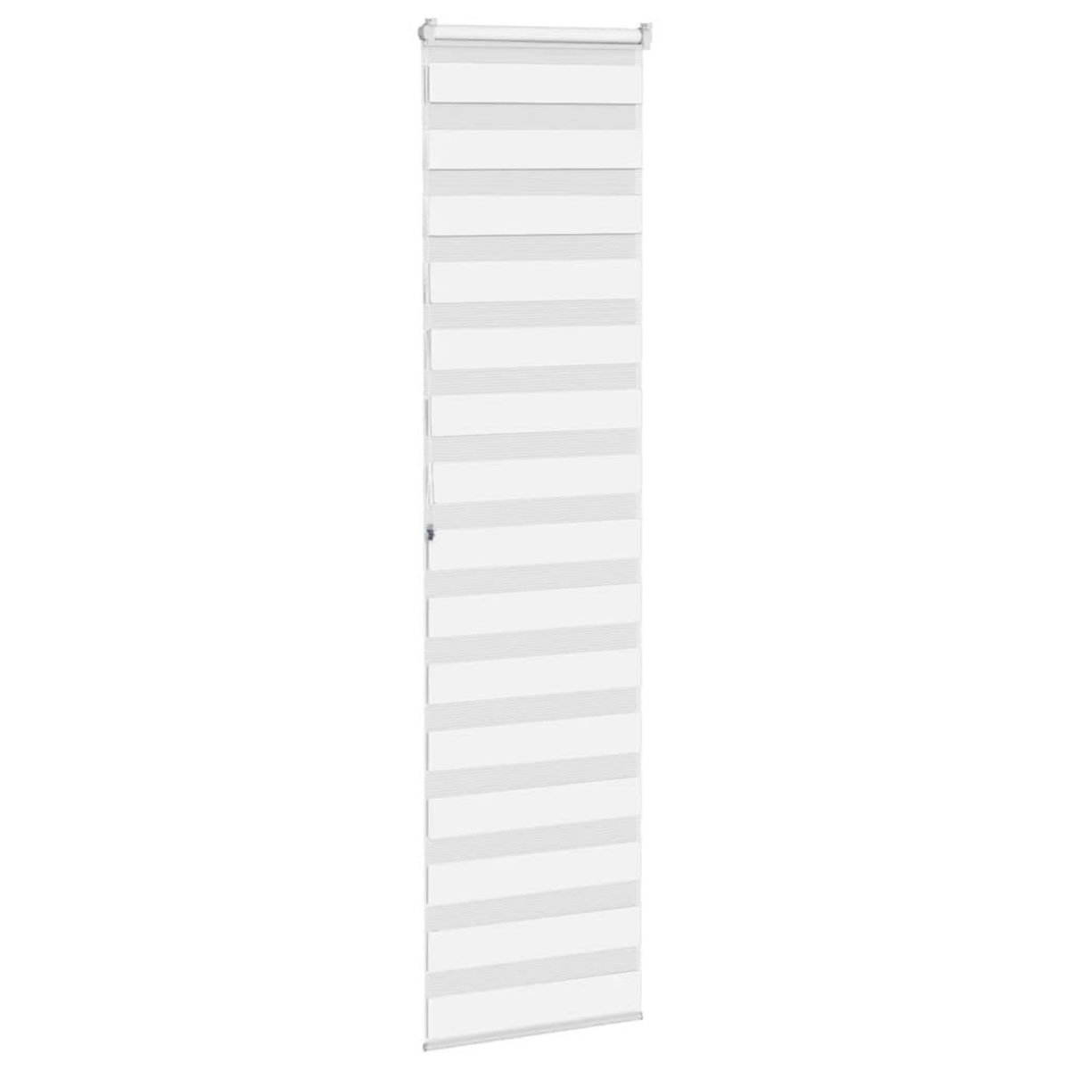 VIDAXL Store zebre blanc 65x200 cm largeur du tissu 60,9 cm polyester