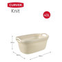 Voir la diapositive 2 : CURVER Curver Panier a linge Knit 40 L Blanc creme