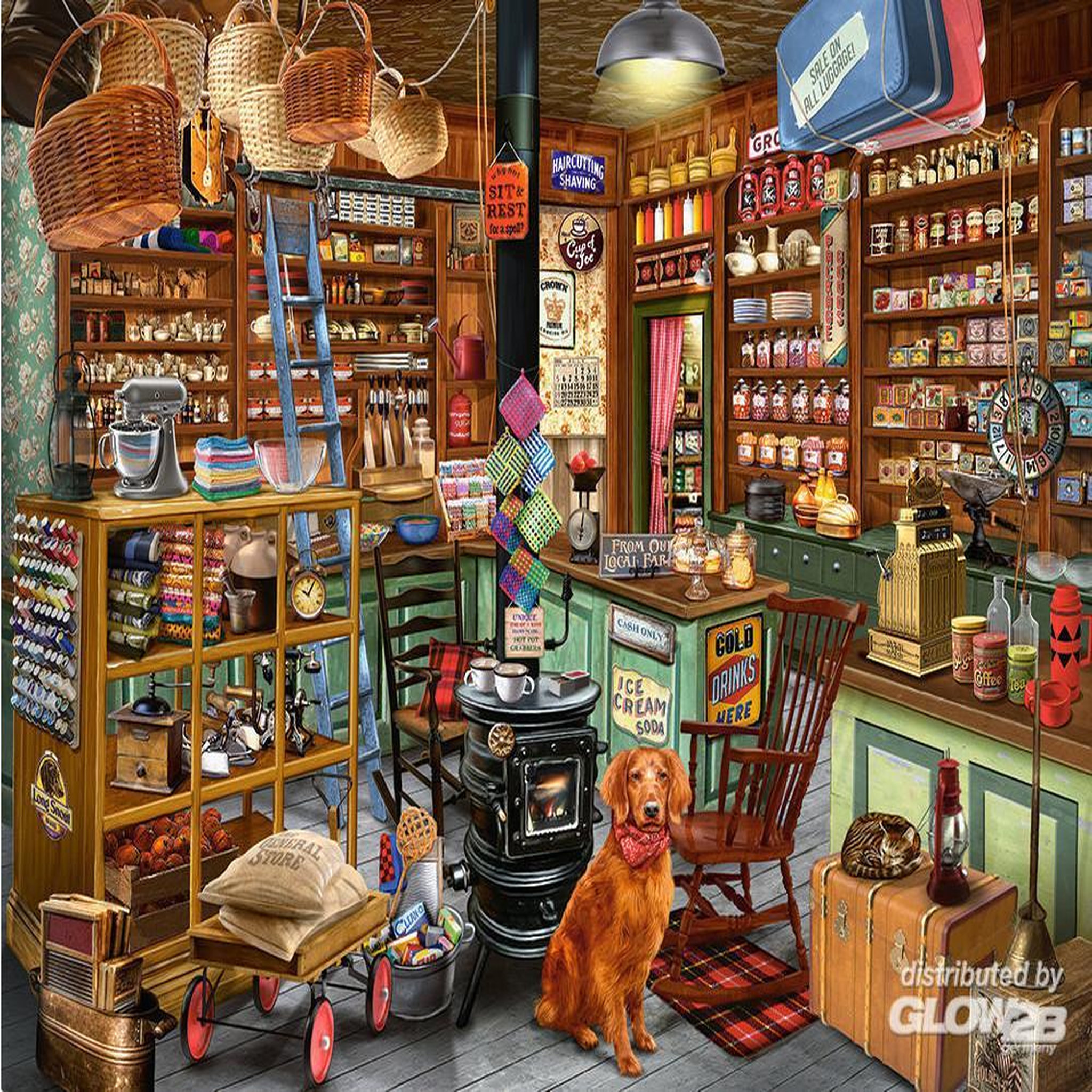 Voir la diapositive 4 : Castorland Puzzle 2000 pièces : général marchandise