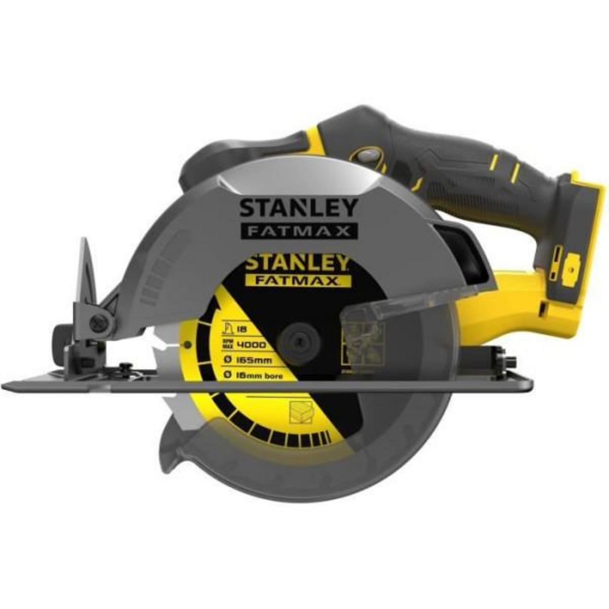 Stanley Scie Circulaire - STANLEY FATMAX V20 - SFMCS500B-XJ - 165 mm - Lithium 18V - Sans Batterie