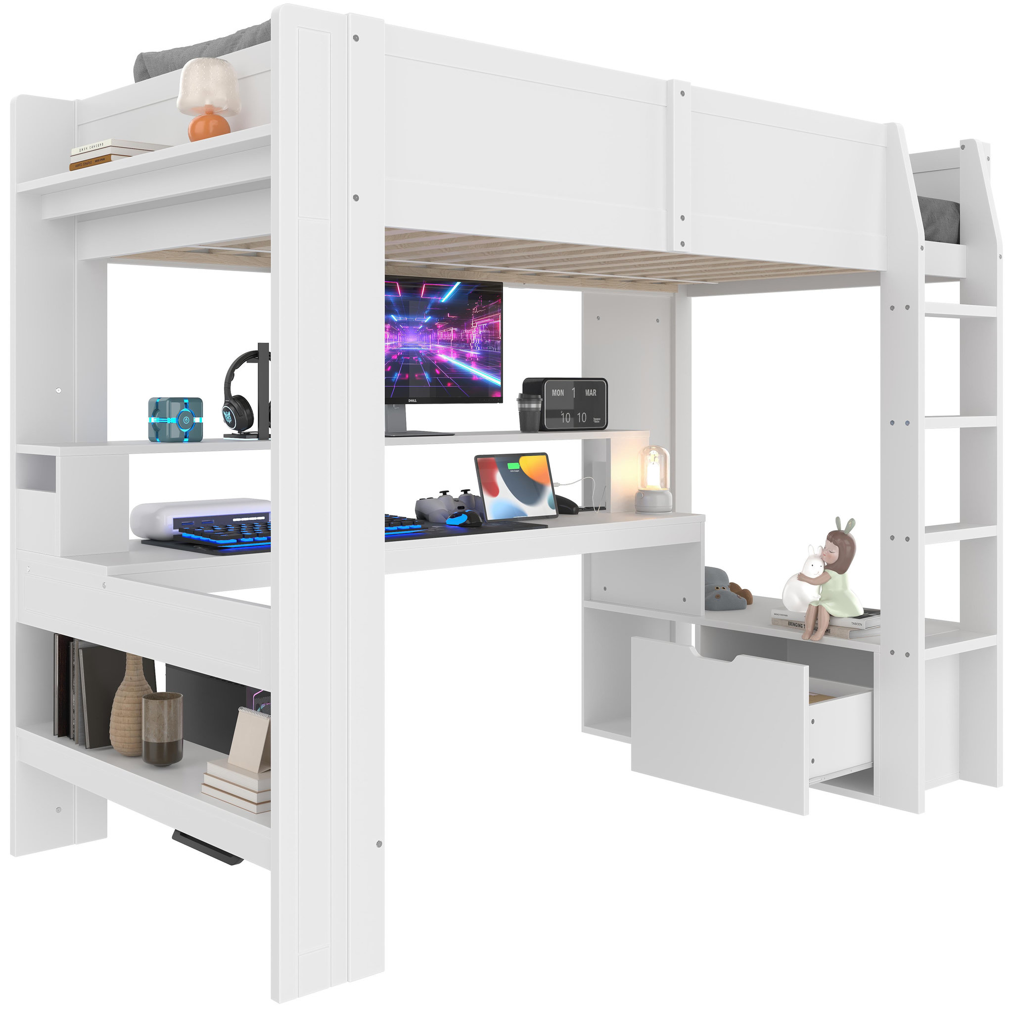 Voir la diapositive 1 : MERAX Lit mezzanine