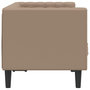 Voir la diapositive 5 : VIDAXL Canape a 2 places Chesterfield cappuccino similicuir