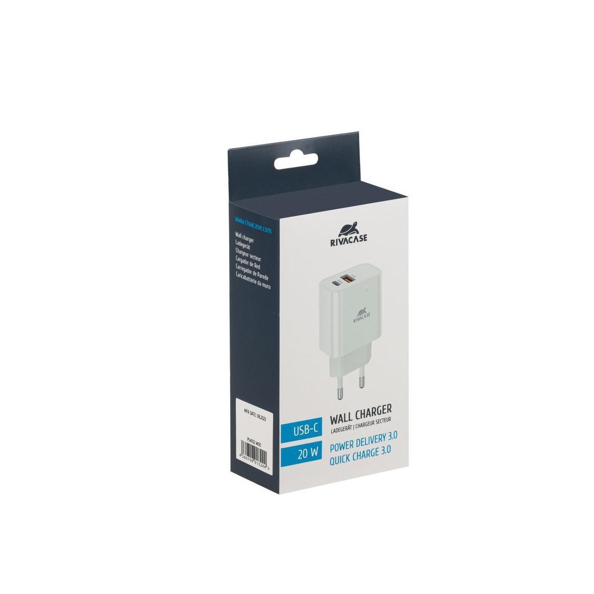 Voir la diapositive 3 : RIVACASE Rivacase ps4102 w00 chargeur d'appareils mobiles universel blanc secteur charge rapide intérieure