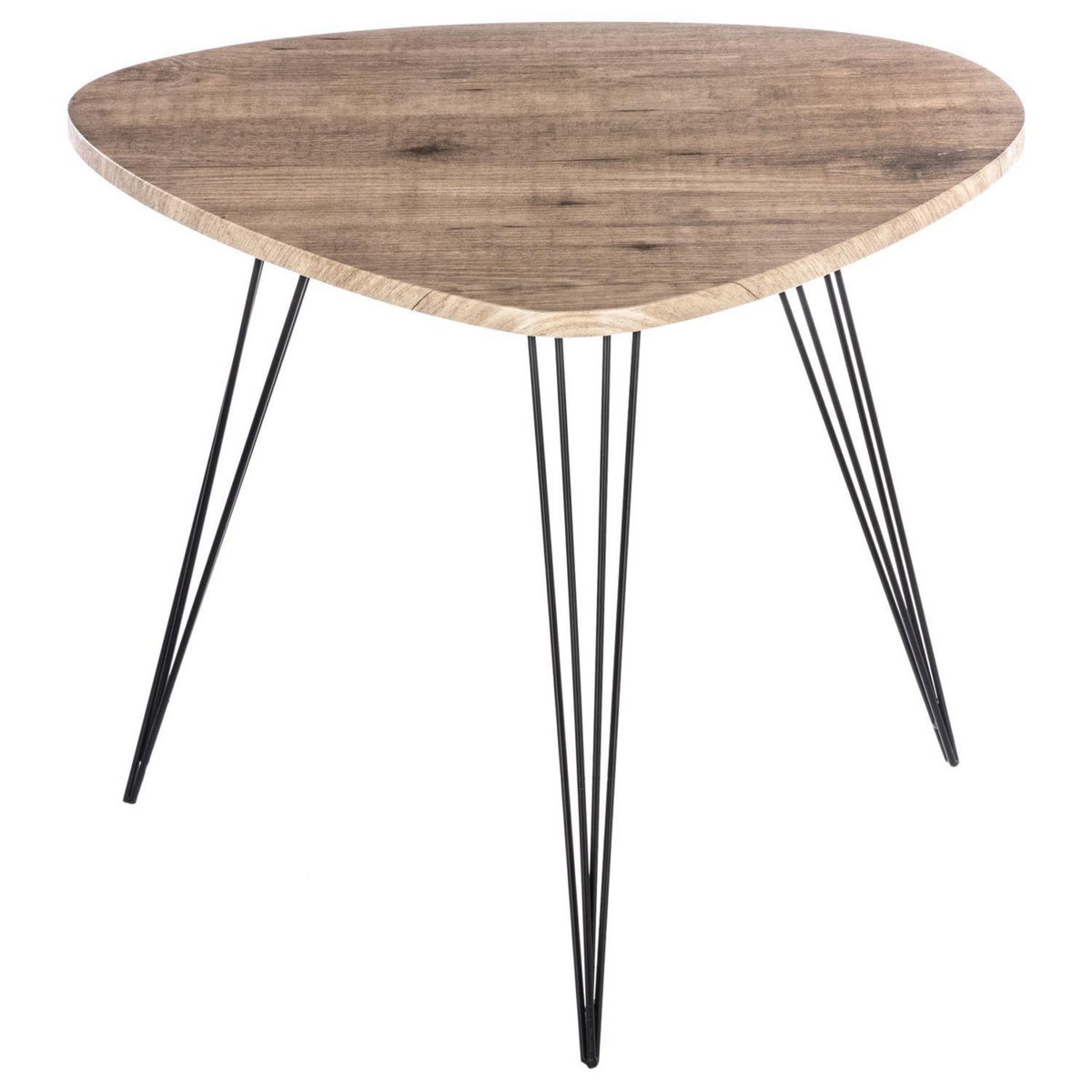 ATMOSPHERA Table d'appoint design Neile - L. 69 x H. 60 cm - Noir