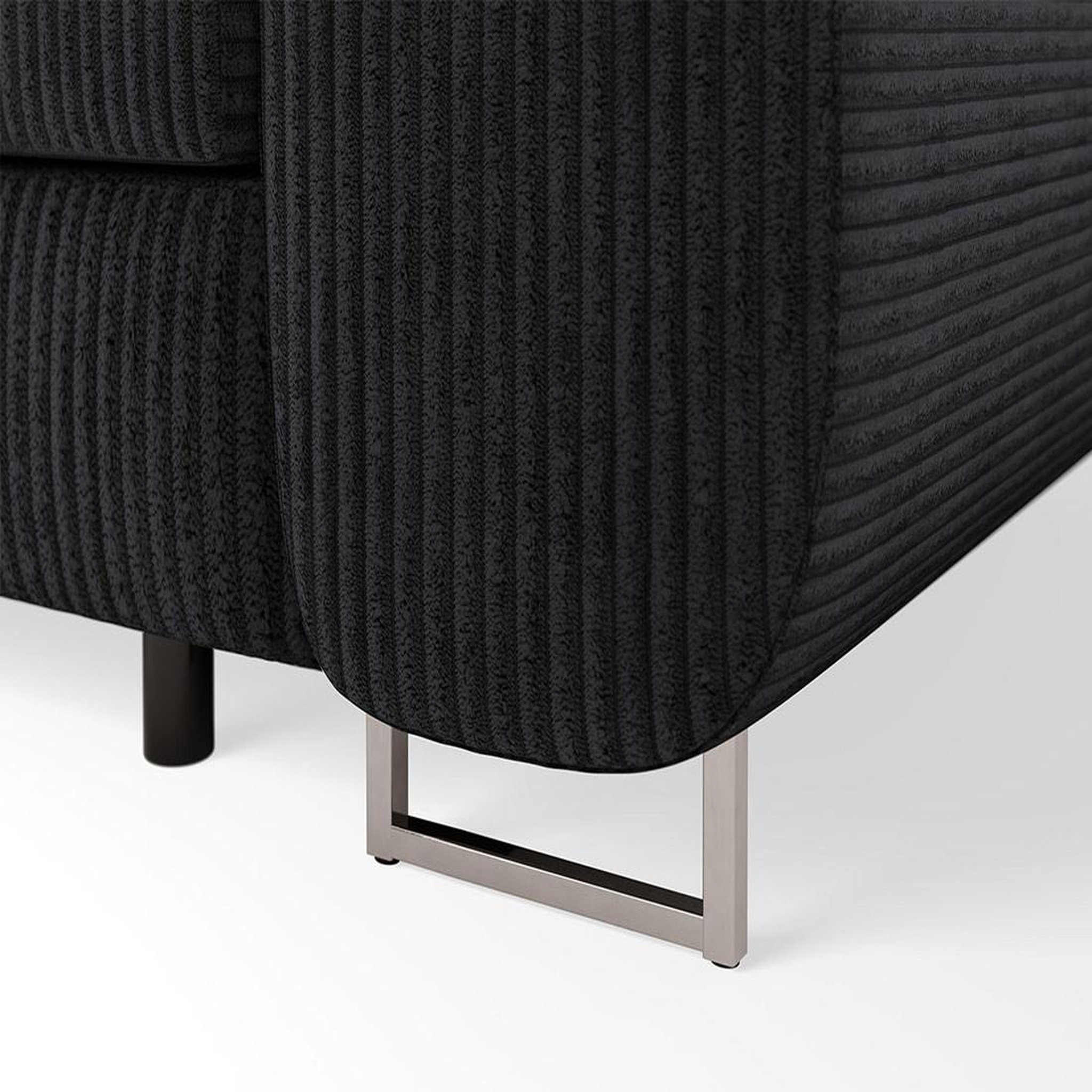 Voir la diapositive 6 : BEST MOBILIER Pablo - canapé droit 2 places avec têtières ajustables - en velours côtelé
