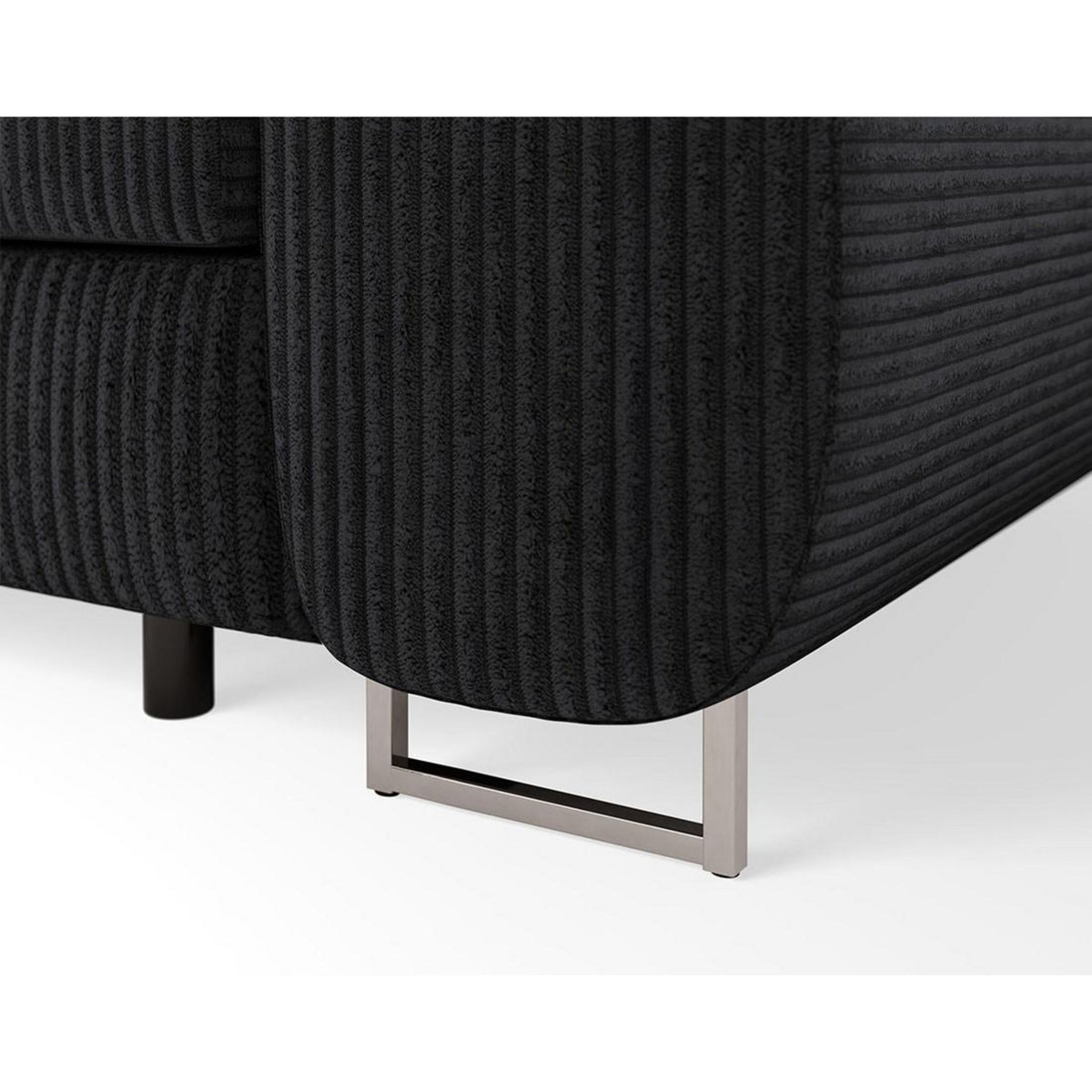 BEST MOBILIER Pablo - canapé droit 2 places avec têtières ajustables - en velours côtelé