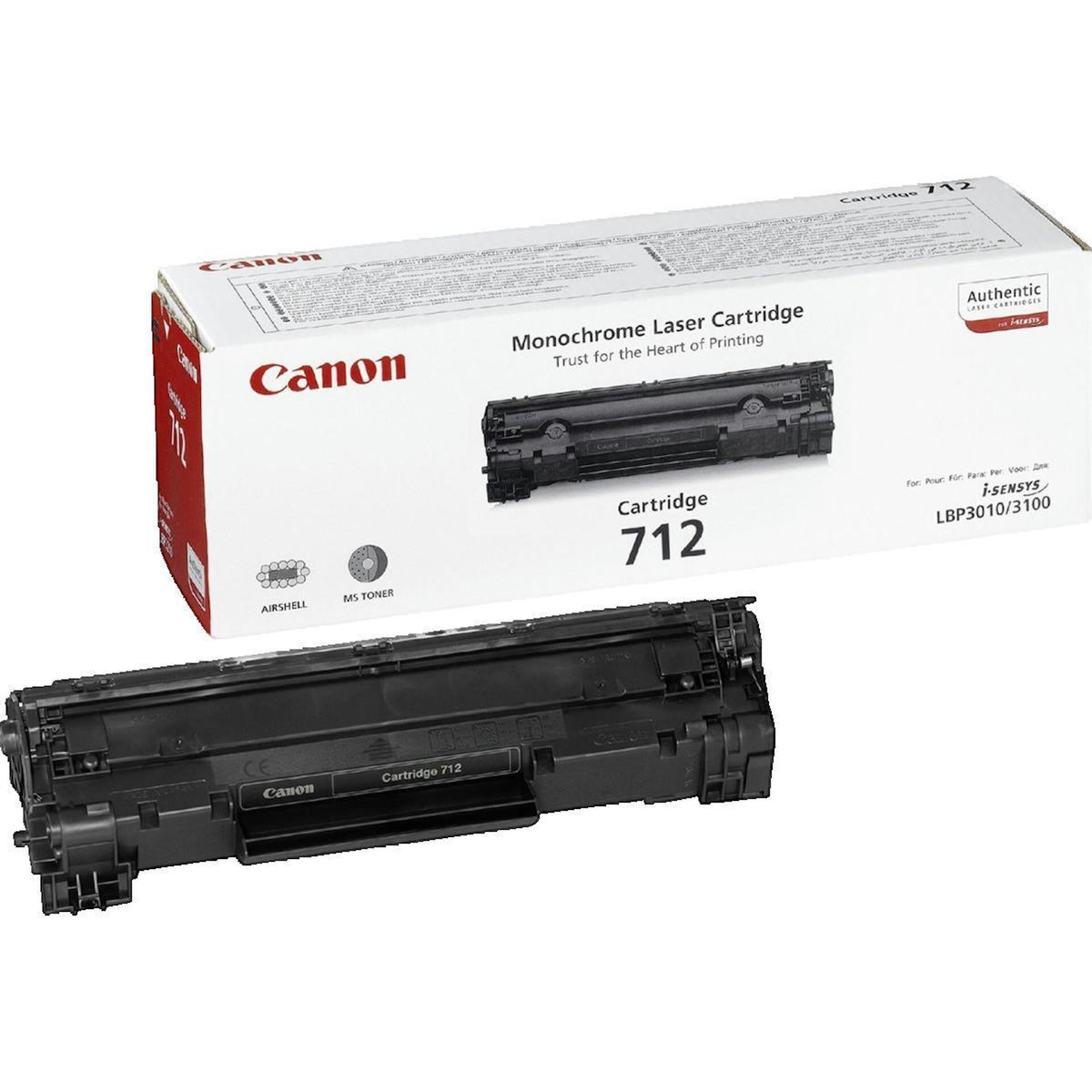 Canon Toner Canon 712 - Noir - 1500 pages