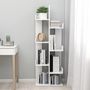 Voir la diapositive 3 : VIDAXL Bibliotheque Blanc 48x25,5x140 cm Bois d'ingenierie