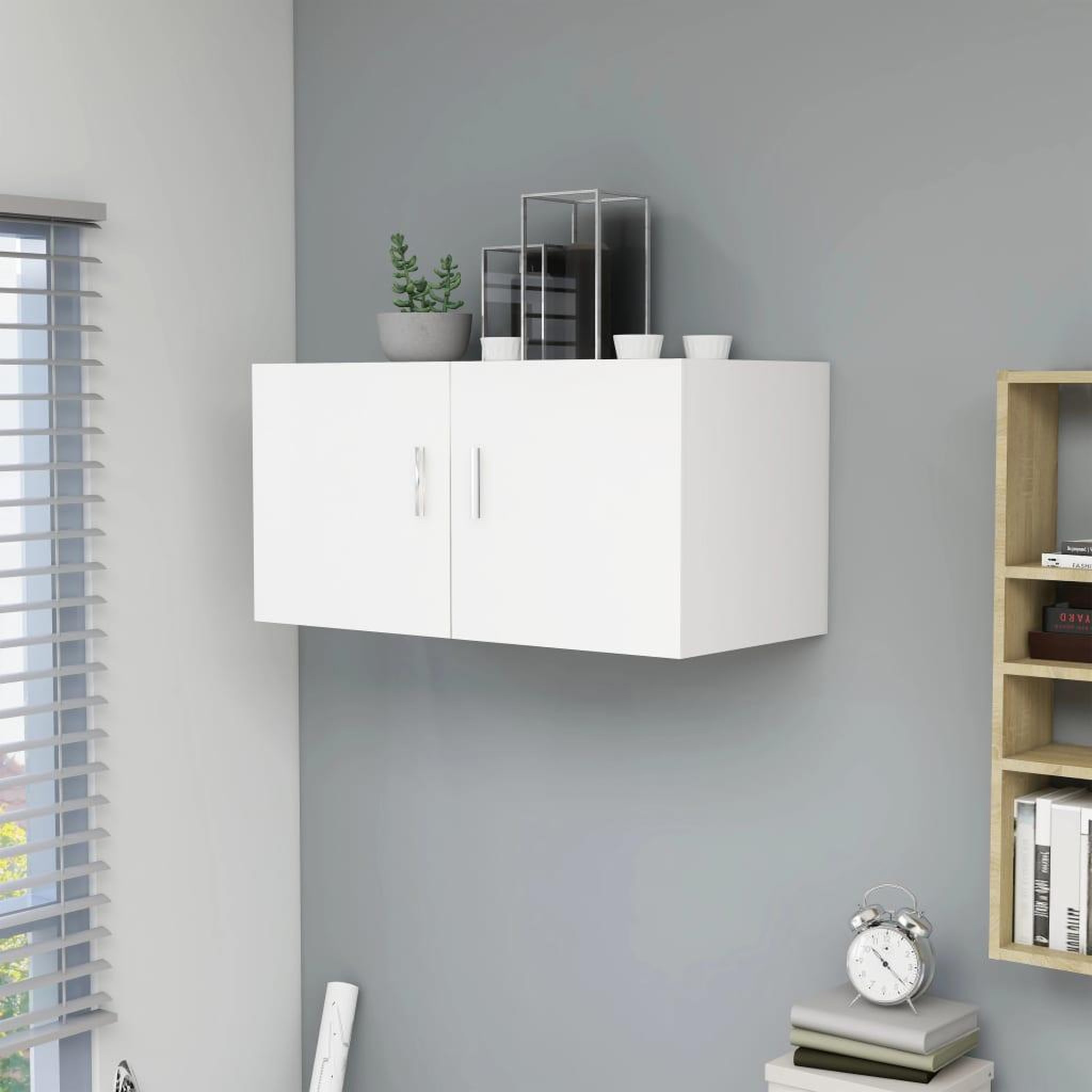 Voir la diapositive 1 : VIDAXL Armoire murale Blanc 80x39x40 cm Bois d'ingenierie