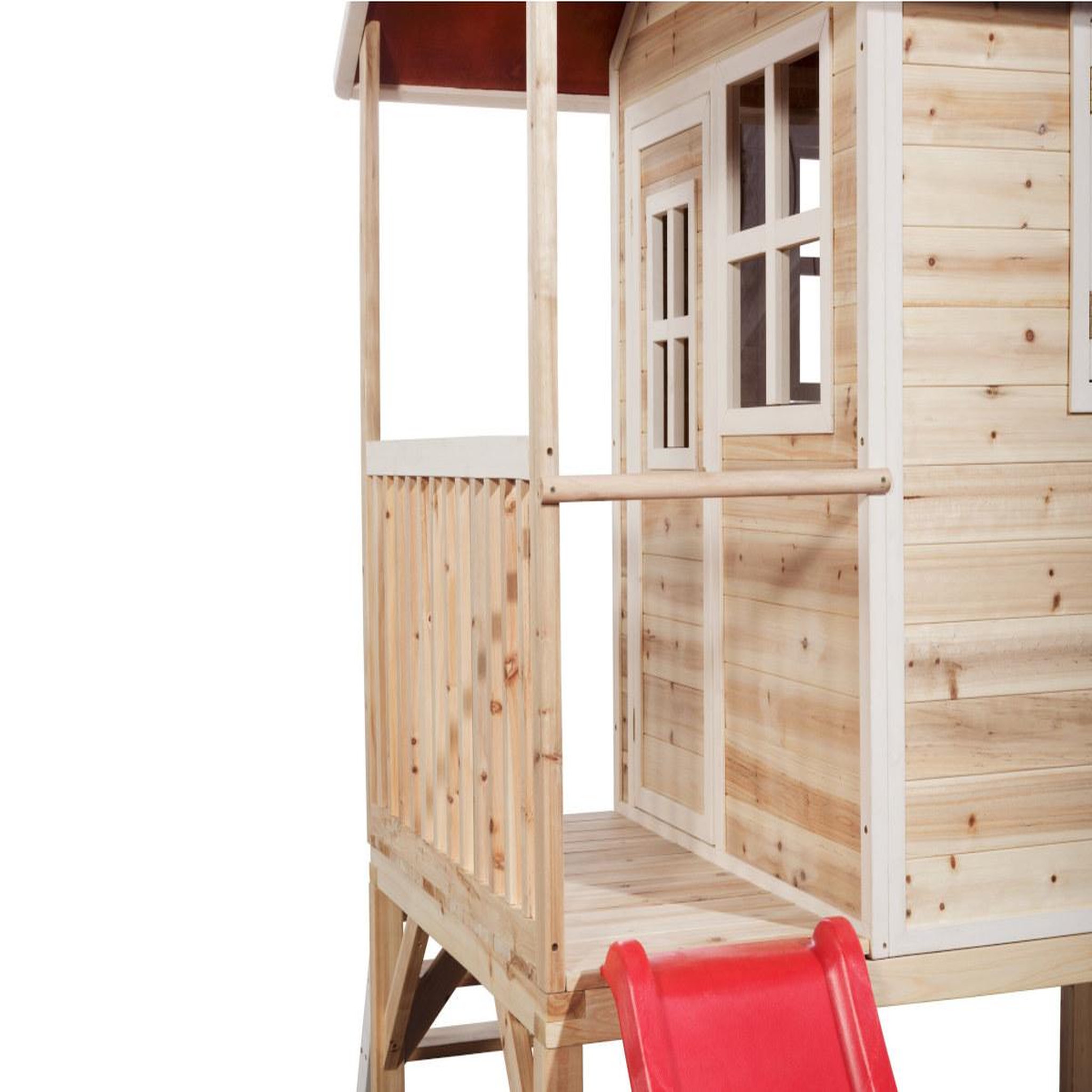 Voir la diapositive 3 : EXIT TOYS Maisonnette en bois pour enfants loft 300 naturel - exit toys