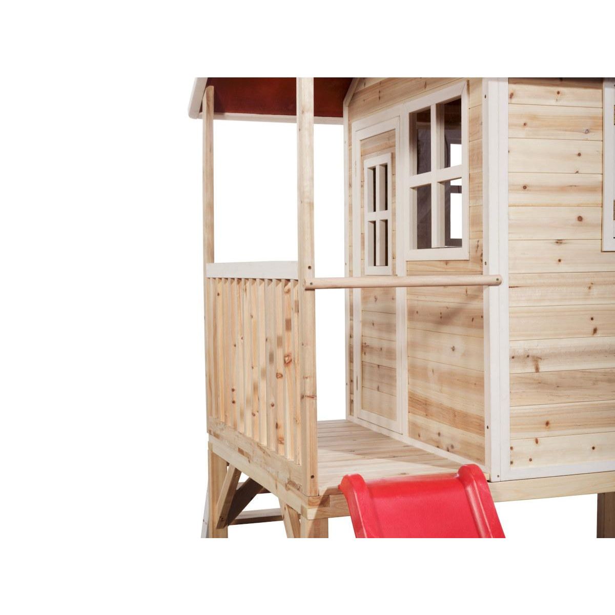 EXIT TOYS Maisonnette en bois pour enfants Loft 300 Naturel - Exit Toys