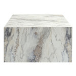 Habitat et Jardin Table basse en bois  Prizma  - 90 x 90 x 35 cm - Marbre Freesia