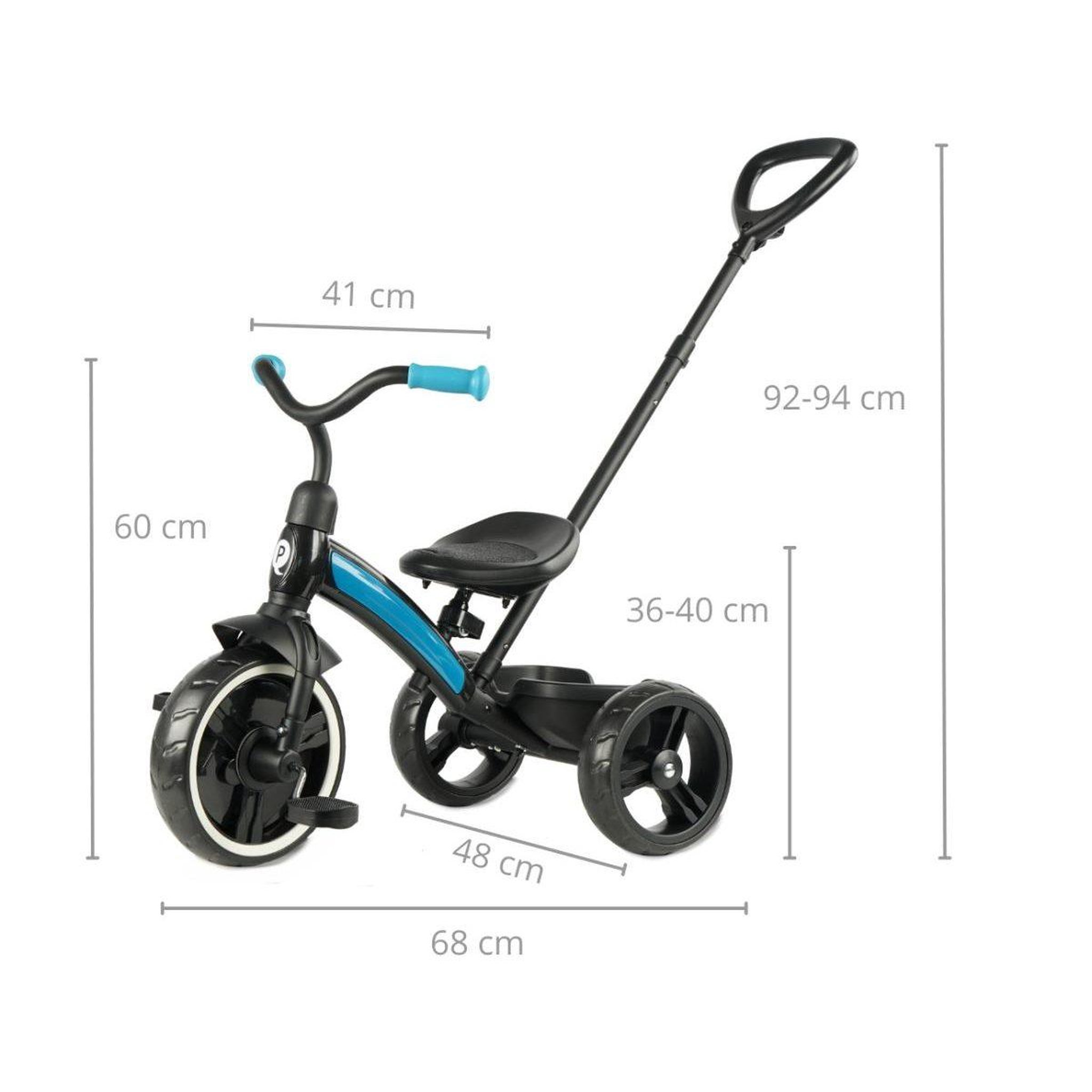 Voir la diapositive 3 : QPLAY Tricycle  elite plus nouveau bleu
