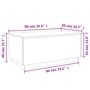 Voir la diapositive 6 : VIDAXL Table basse avec lumieres LED blanc 90x50x40 cm
