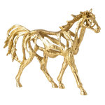 Paris Prix Statuette Cheval Ajouré  Hollywood  44cm Doré