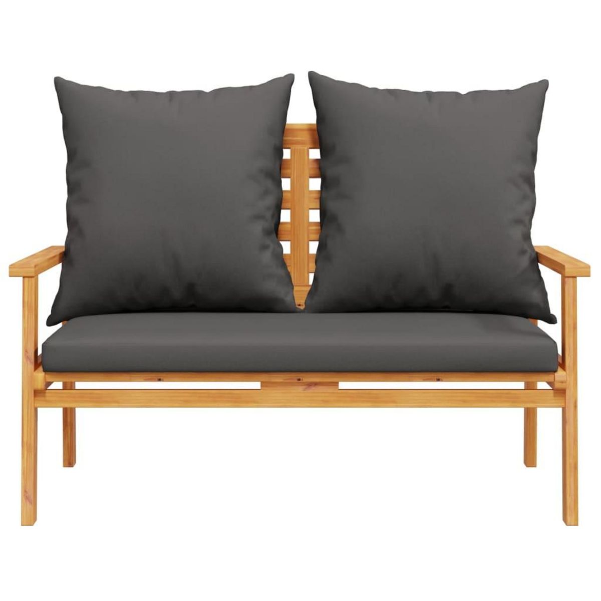 VIDAXL Salon de jardin 3 pcs avec coussins bois massif d'acacia