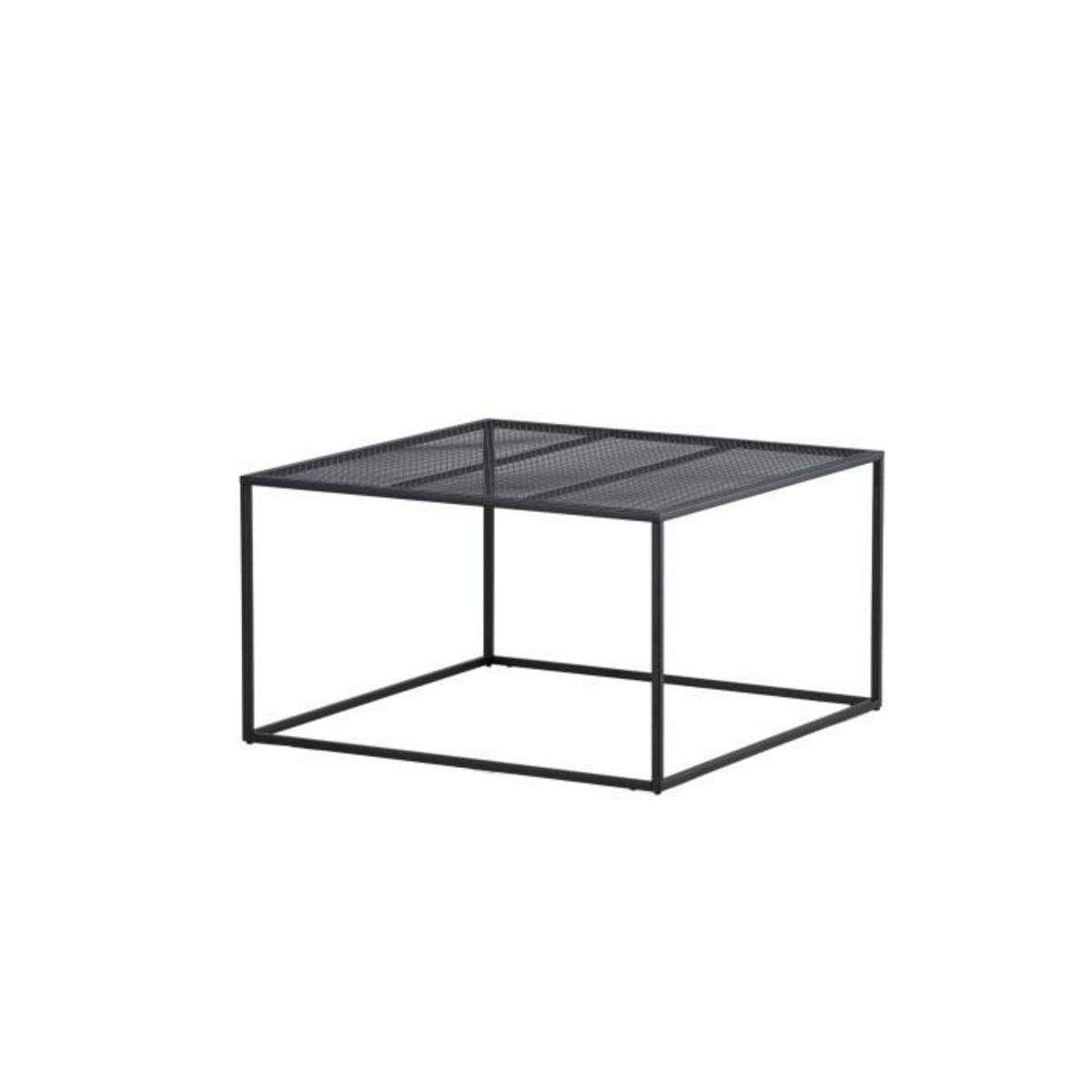 Paris Prix Table Basse en Métal  Netz  80cm Noir