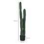Voir la diapositive 3 : OUTSUNNY Cactus artificiel grand réalisme plante artificielle grande taille dim. Ø 18 x 120H cm vert