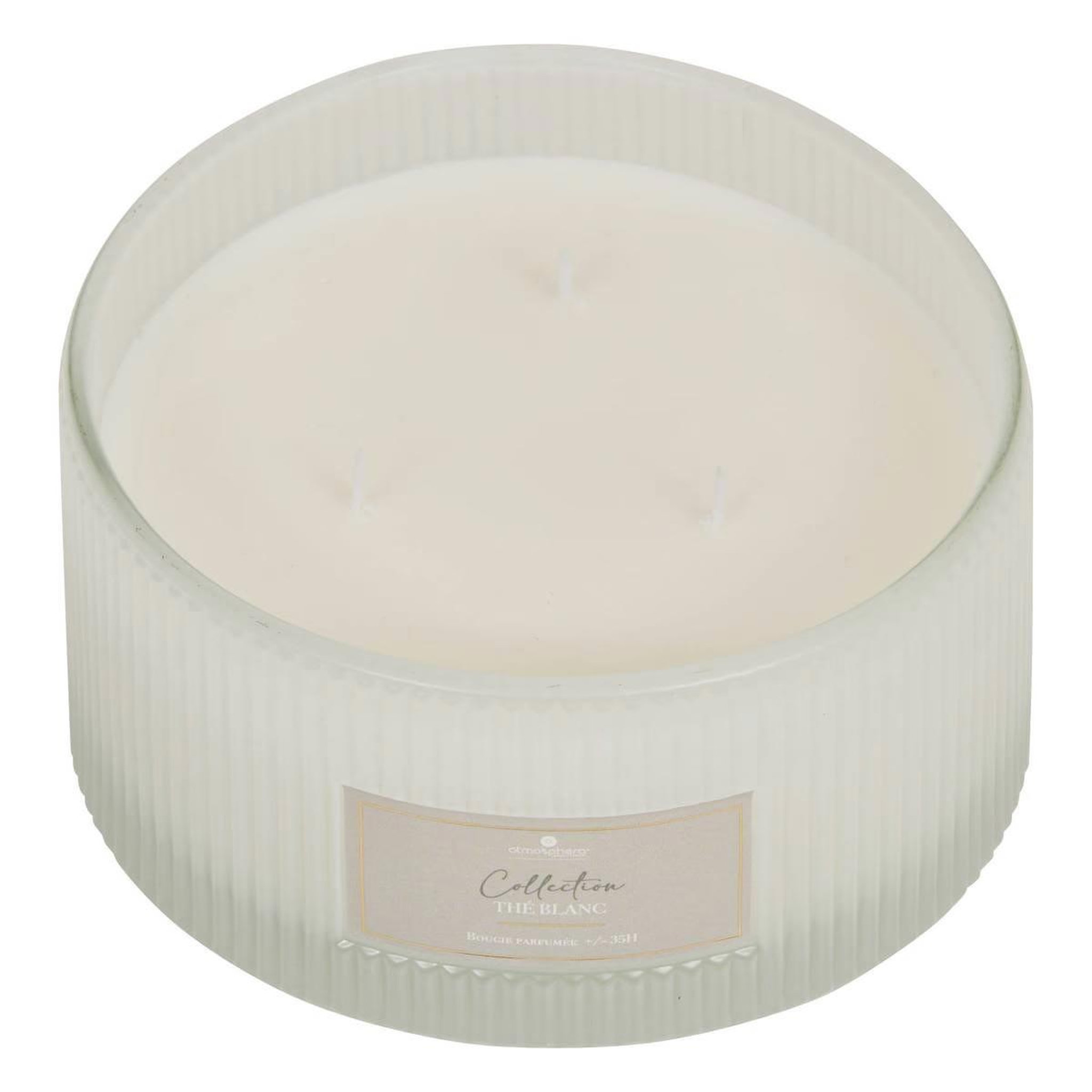 Voir la diapositive 2 : ATMOSPHERA Bougie parfumée en verre  albie  635g thé blanc