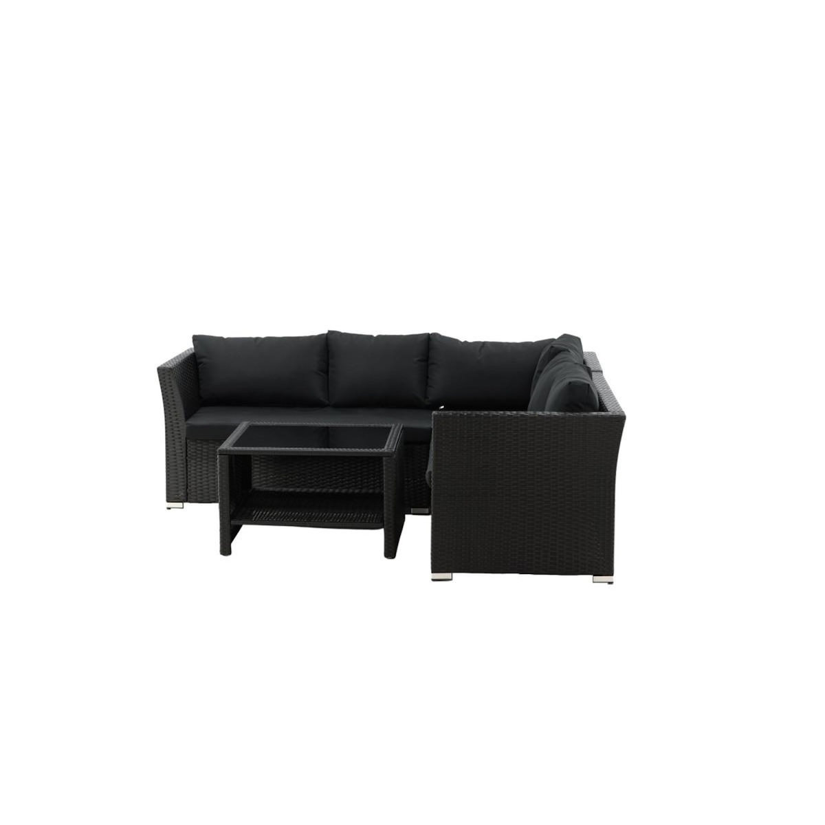 Paris Prix Salon d'Angle de Jardin  Haiti  194cm Noir