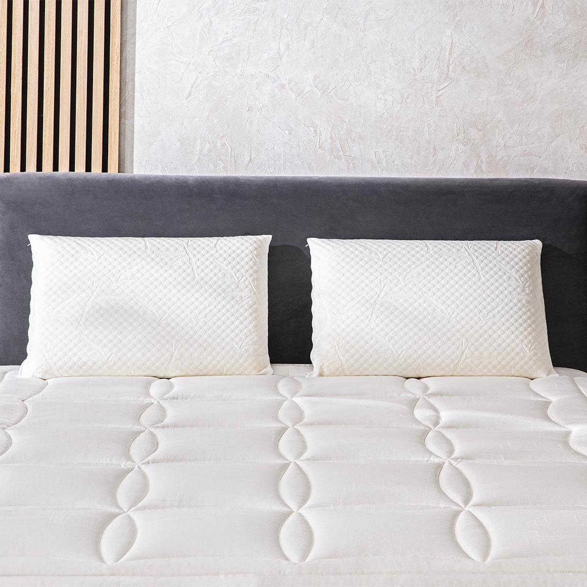 BELLECOUR BELLECOUR LITERIE | Ensemble EMPEREUR | Matelas Mémoire de forme + Sommier Bois