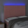 Voir la diapositive 3 : VIDAXL Tete de lit a LED Rose 144x5x118/128 cm Velours