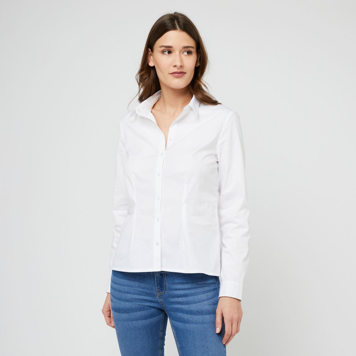 INEXTENSO Chemise blanche en coton femme