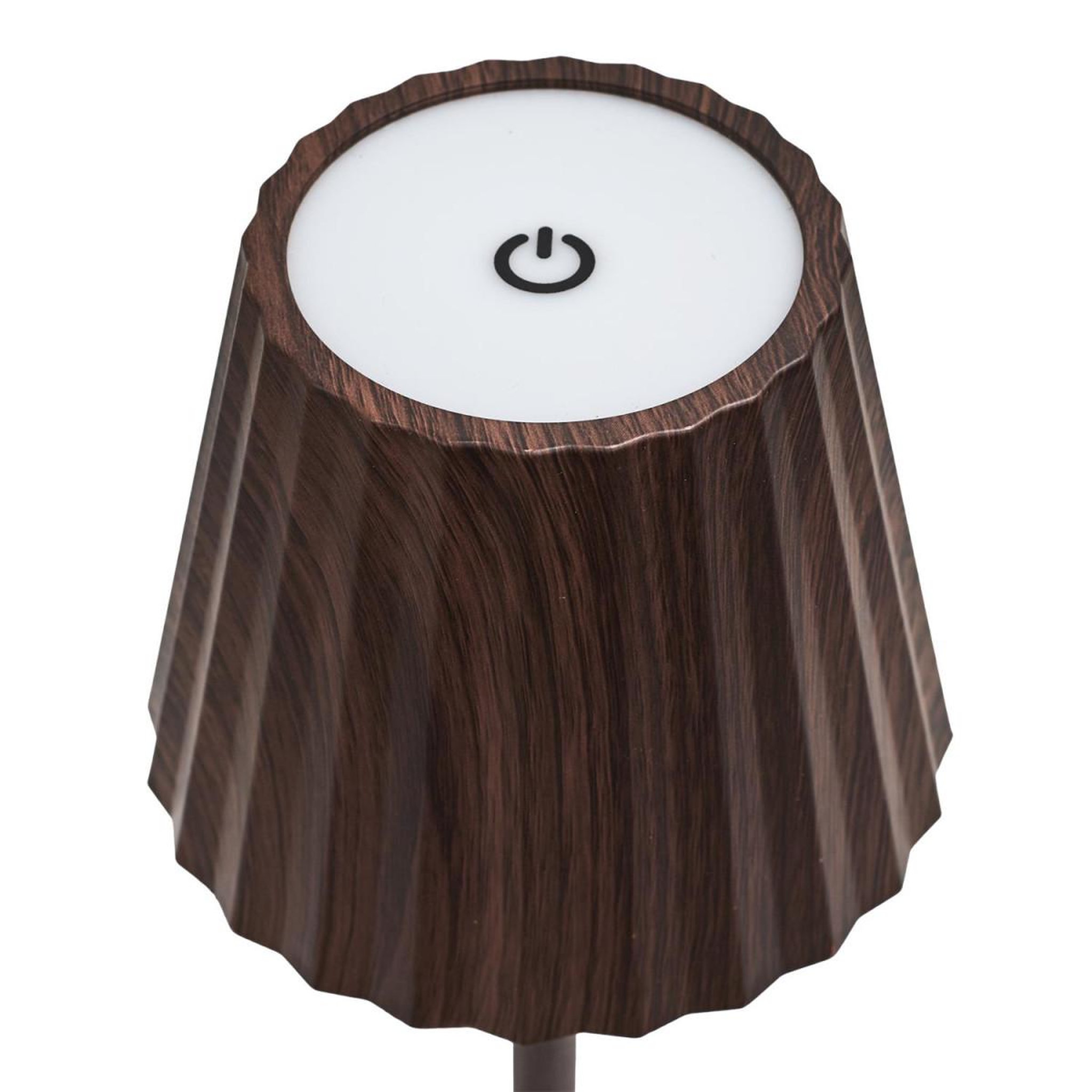 Voir la diapositive 3 : The Home Deco Factory Lampe à poser tactile effet bois  alana  36cm marron
