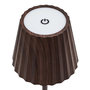Voir la diapositive 3 : Paris Prix Lampe à Poser Tactile Effet Bois  Alana  36cm Marron
