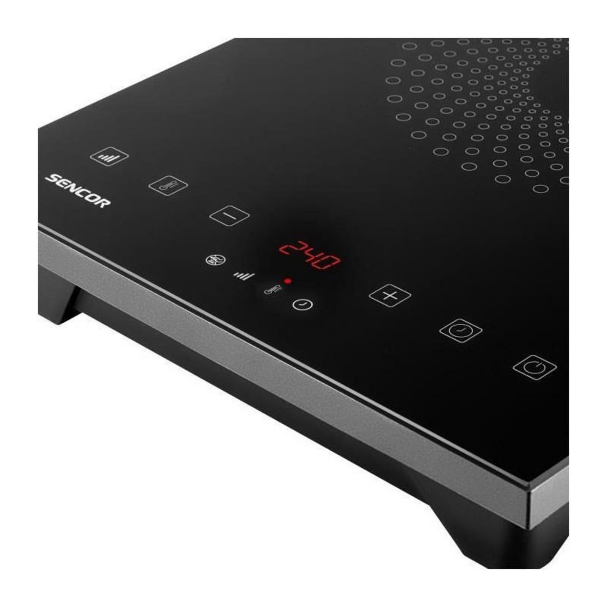 SENCO Plaque de cuisson a induction - SENCOR - SCP 3601GY - 2000 W - 1 foyer - Noir