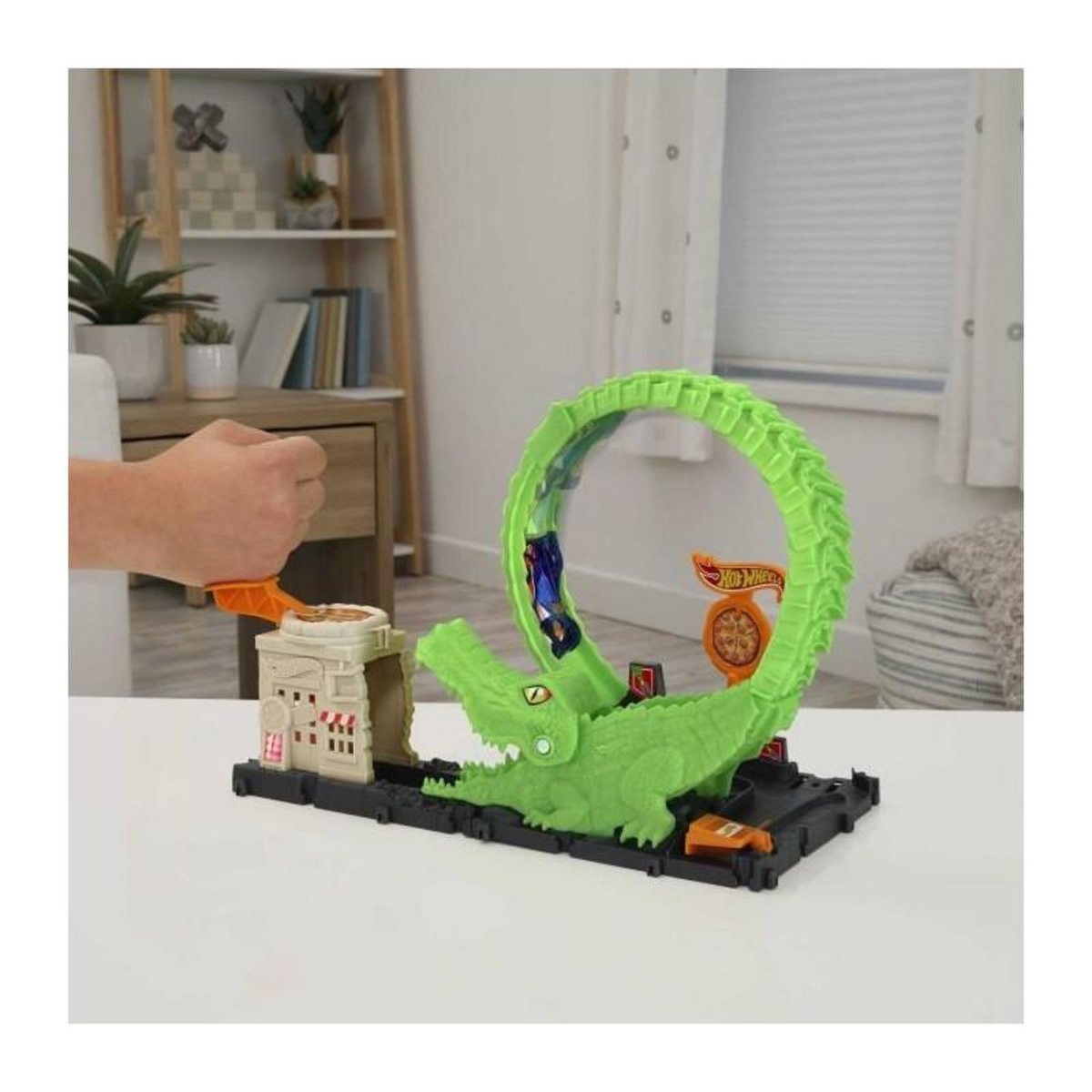 Hot Wheels Hot Wheels-Looping Attaque de l'Alligator-Coffret, 1 voiture incluse - Hot Wheels - HKX39