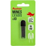 AUCHAN Lot de 10 mines HB pour compas