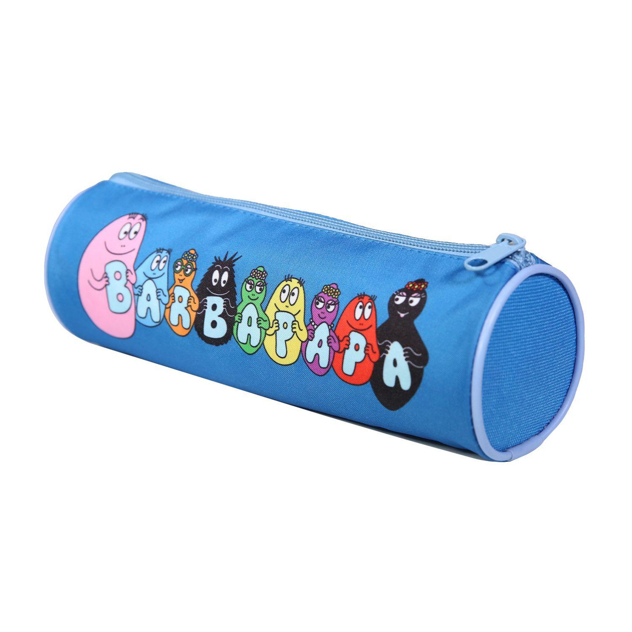 Voir la diapositive 2 : Bagtrotter BAGTROTTER Trousse scolaire ronde Barbapapa Bleue