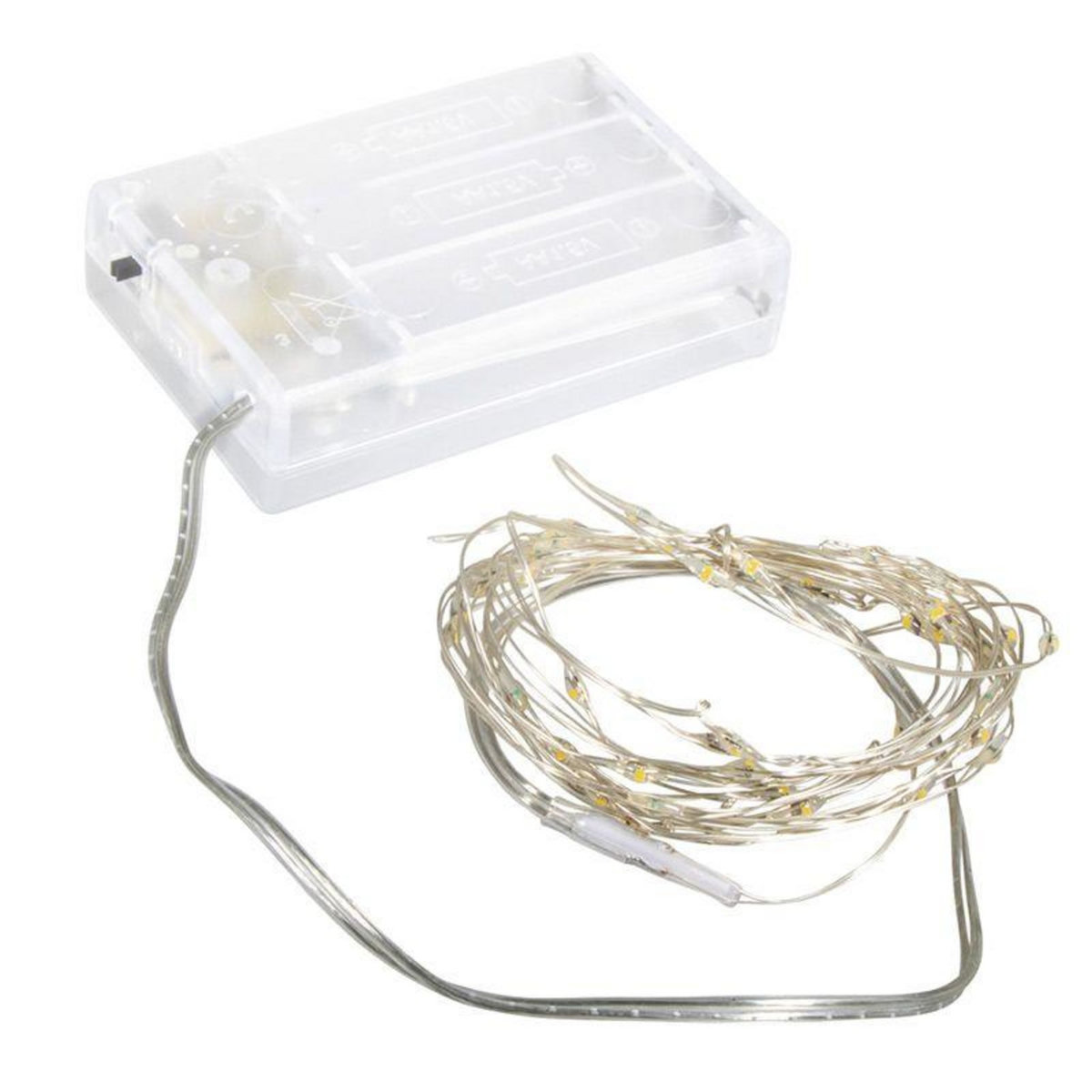 Rayher Guirlande lumineuse 40 mini LED 235 cm avec fil et minuterie