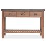 Voir la diapositive 3 : VIDAXL Table console Bois massif de sapin 122 x 35 x 80 cm