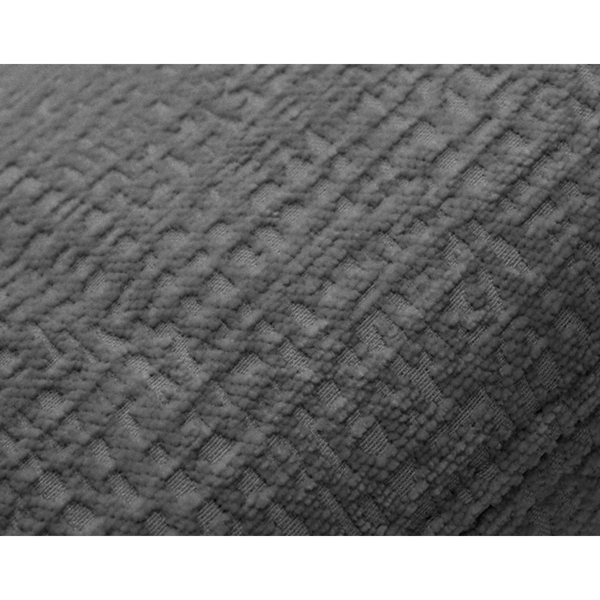 LISA DESIGN Bastille - pouf en tissu velours relief