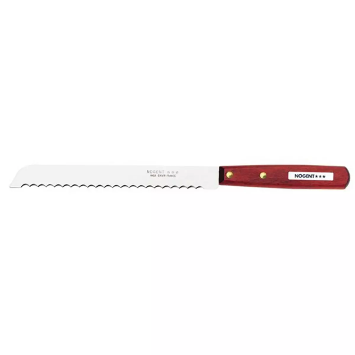 Nogent 3 etoiles Couteau à pain lame inox 19cm - 02080a