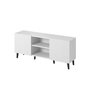 Voir la diapositive 1 : BEST MOBILIER Sanna - meuble tv - 2 portes et 2 niches - 150 cm