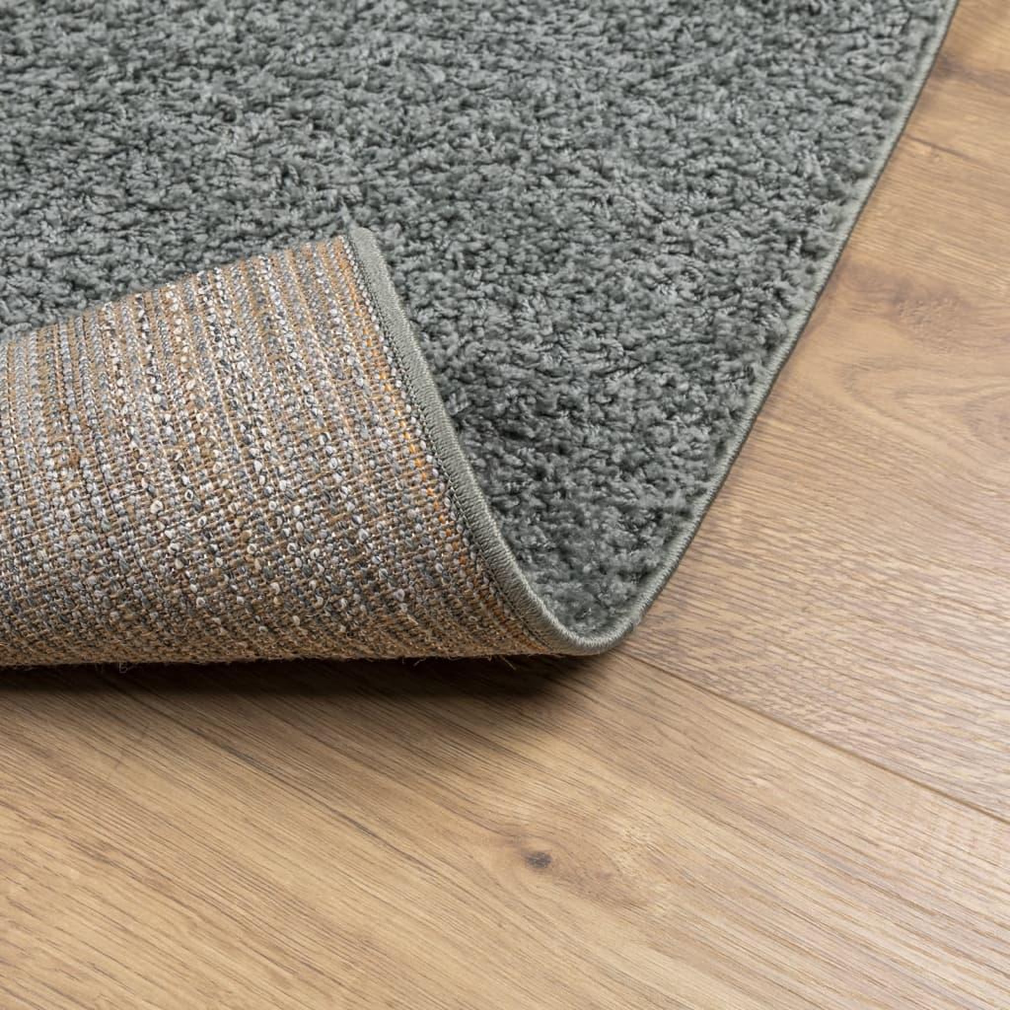 Voir la diapositive 5 : VIDAXL Tapis shaggy PAMPLONA poils longs moderne vert 80x250 cm