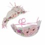 Voir la diapositive 1 : Paris Prix Lot de 6 Couronnes de Fleurs  Boho Chat  16cm Rose