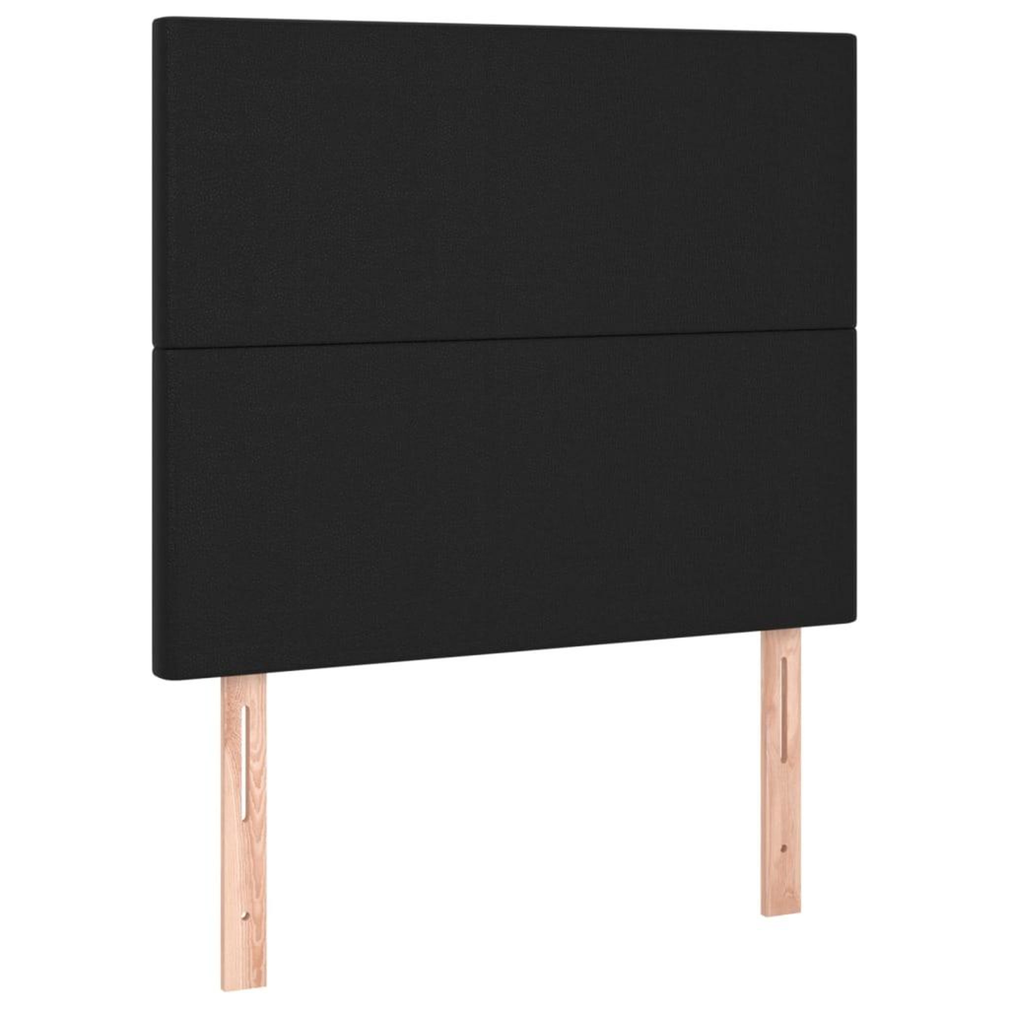 Voir la diapositive 2 : VIDAXL Tetes de lit 2 pcs Noir 100x5x78/88 cm Similicuir