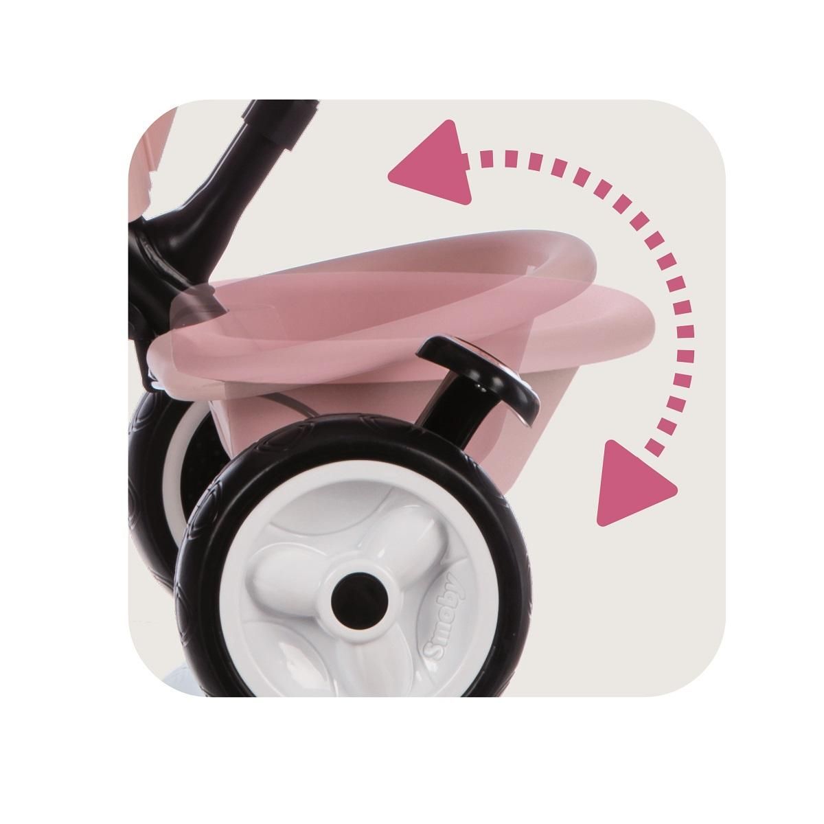 SMOBY Tricycle Baby Driver Plus - Rose
