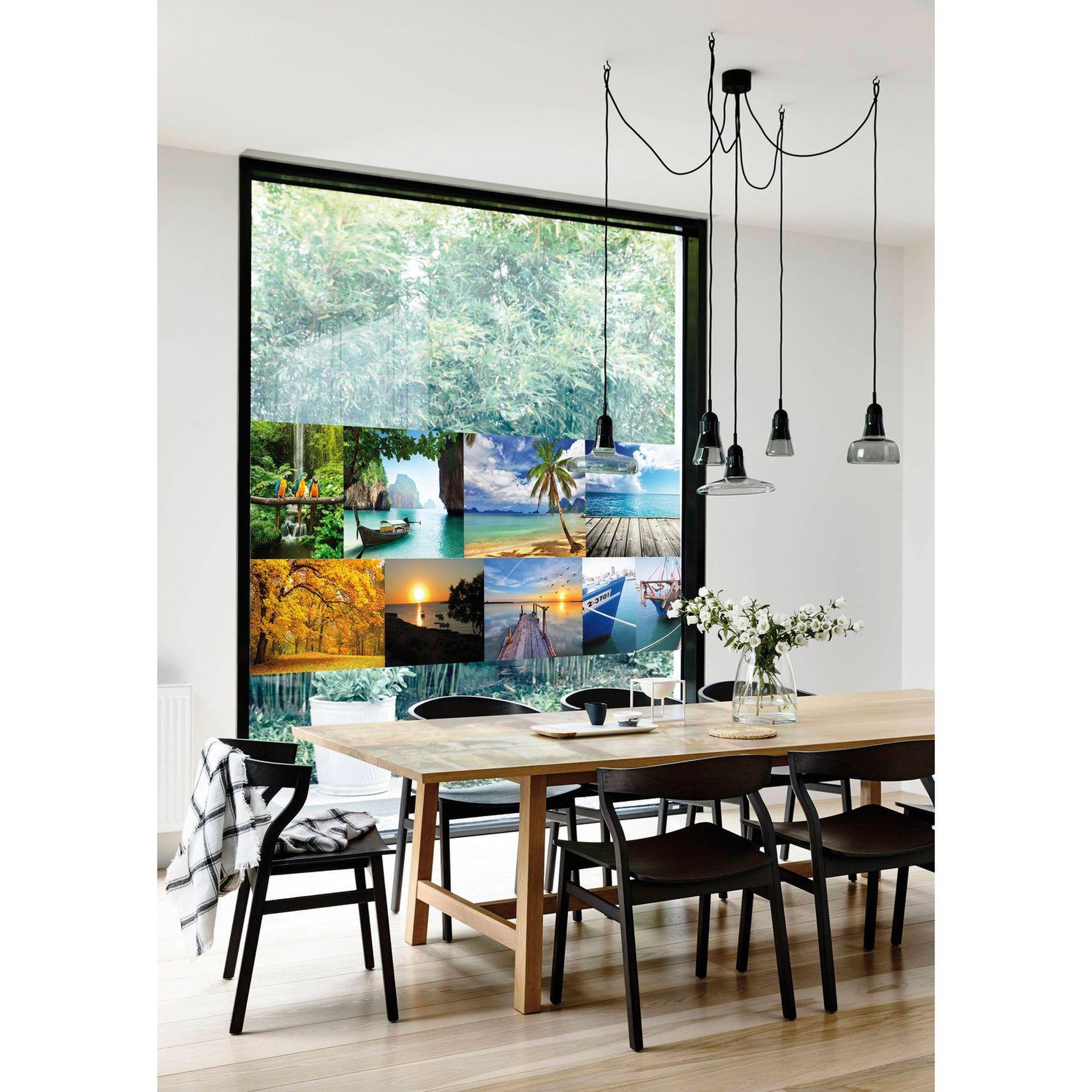 Voir la diapositive 2 : Linea Film décoratif vitrostatique Eden - 150 x 70 cm - Multicolore